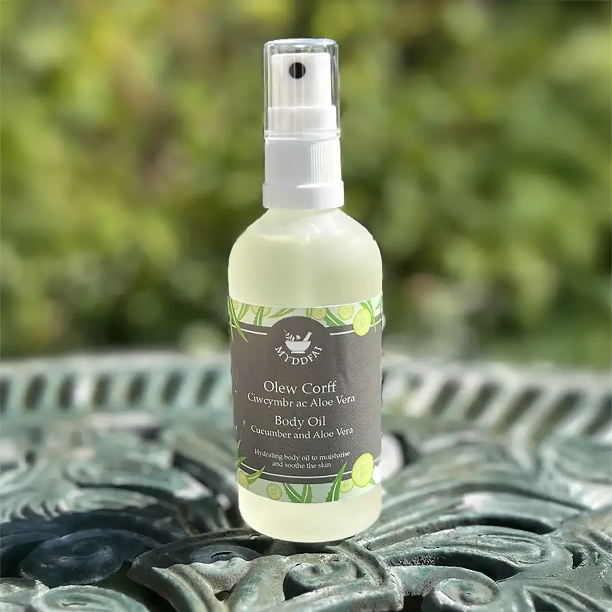 Olew Corff Ciwcymbr ac Aloe Vera