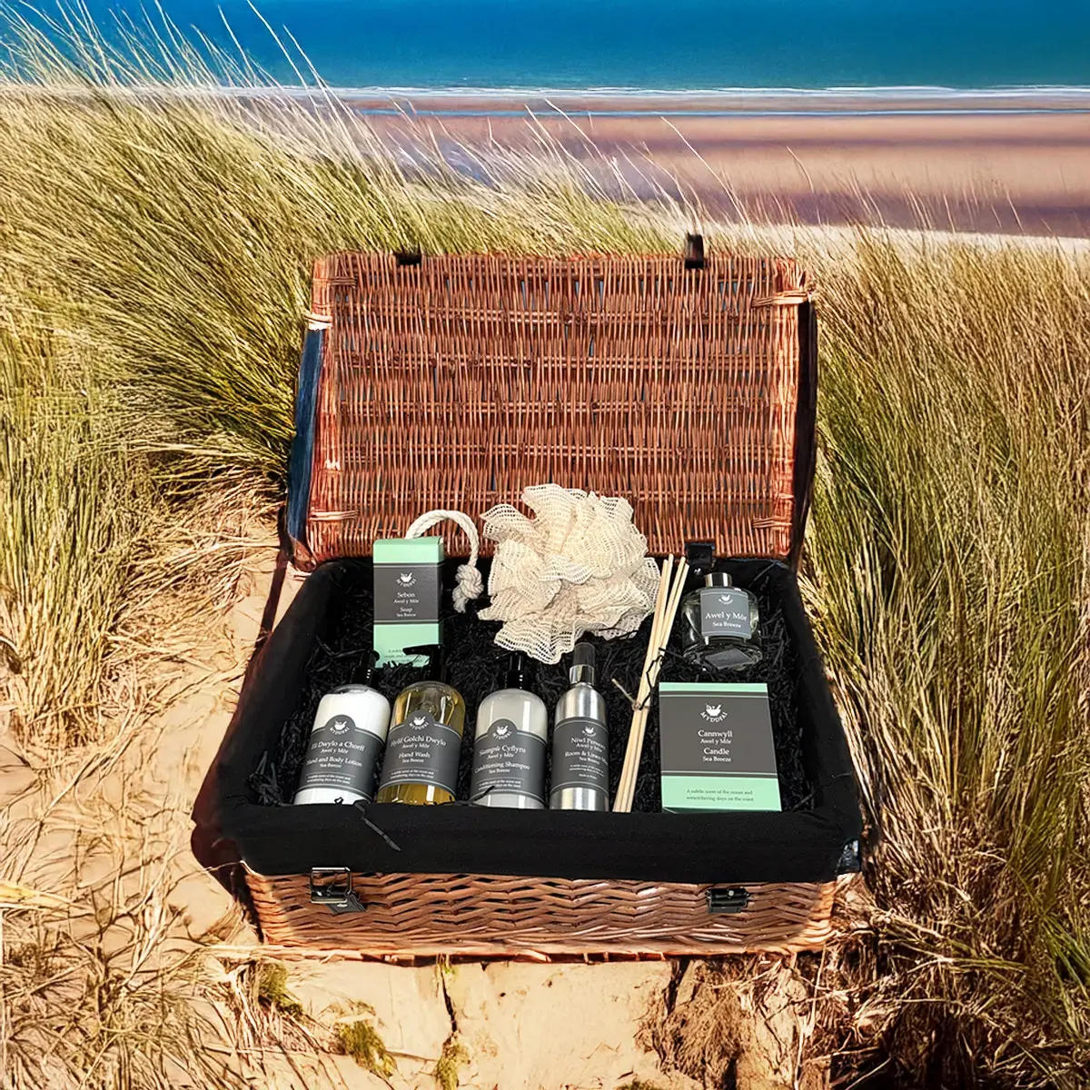Deluxe Hamper Sea Breeze - Hamper Moethus Awel y Môr
