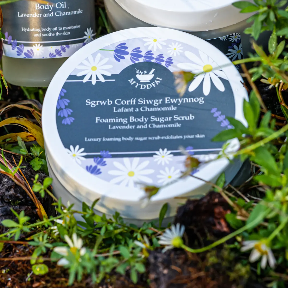 Foaming Body Sugar Scrub Lavender & Chamomile