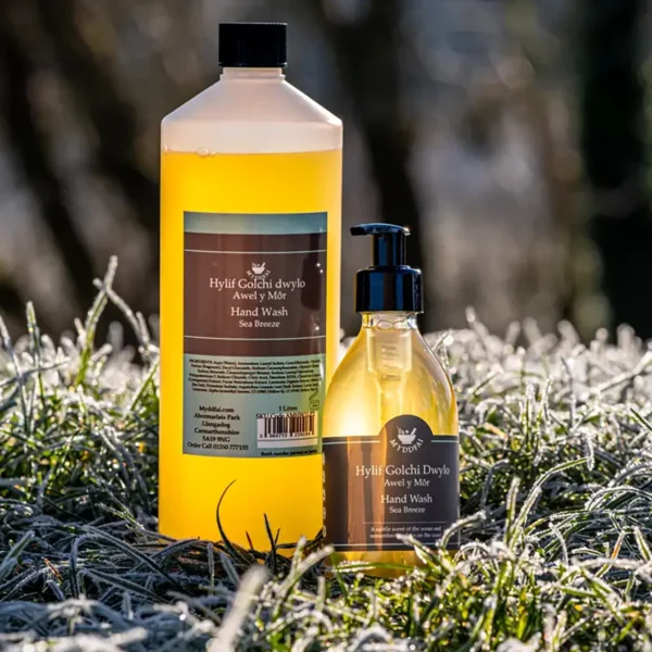 Hand Wash Awel y Môr (Sea Breeze, 250ml bottle with 1L refill)