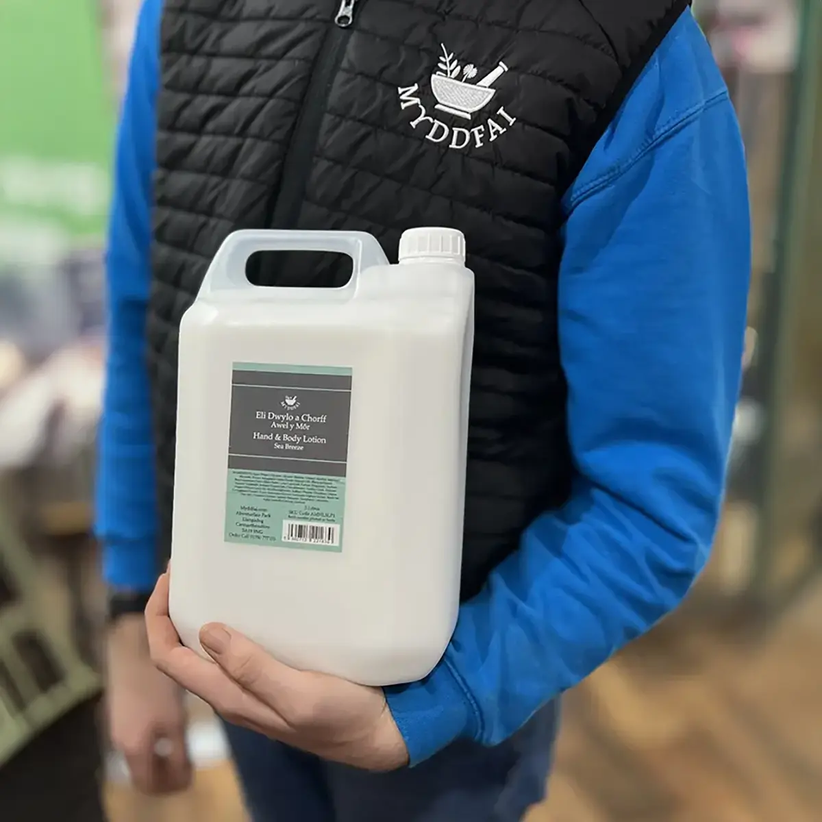 Hand and Body Lotion Awel y Môr (Sea Breeze 5L Refill)