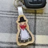 Welsh Lady Keyring