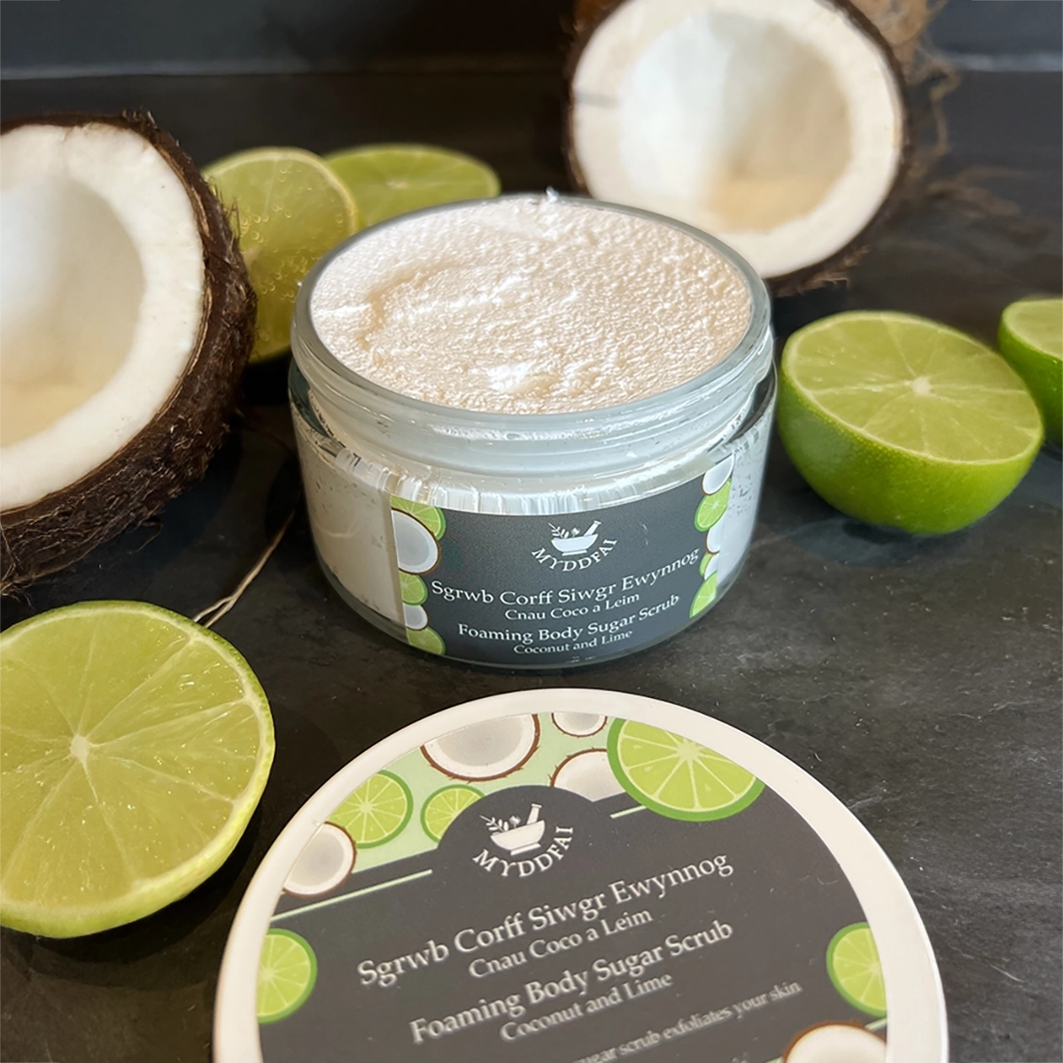 Foaming Body Sugar Scrub Coconut and Lime